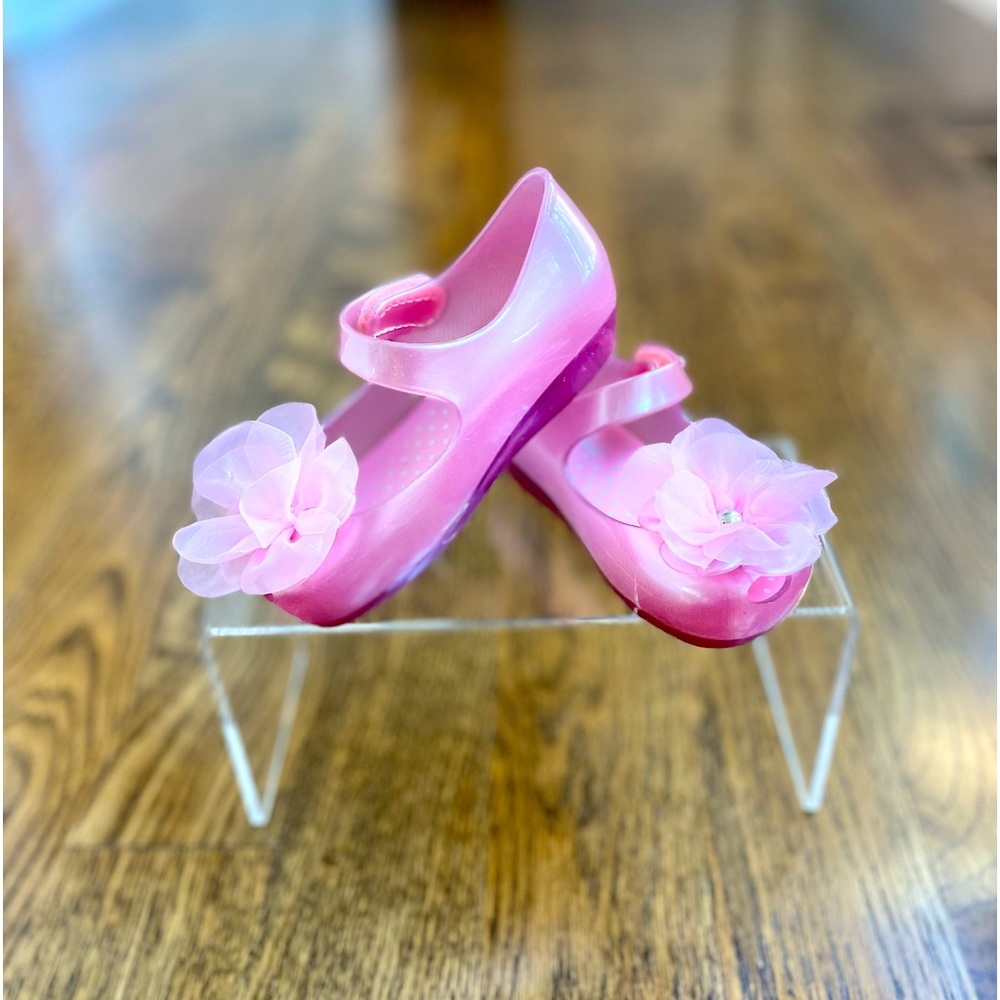 Toddler Mini Melissa Ultragirl with tulle flower - Size 8